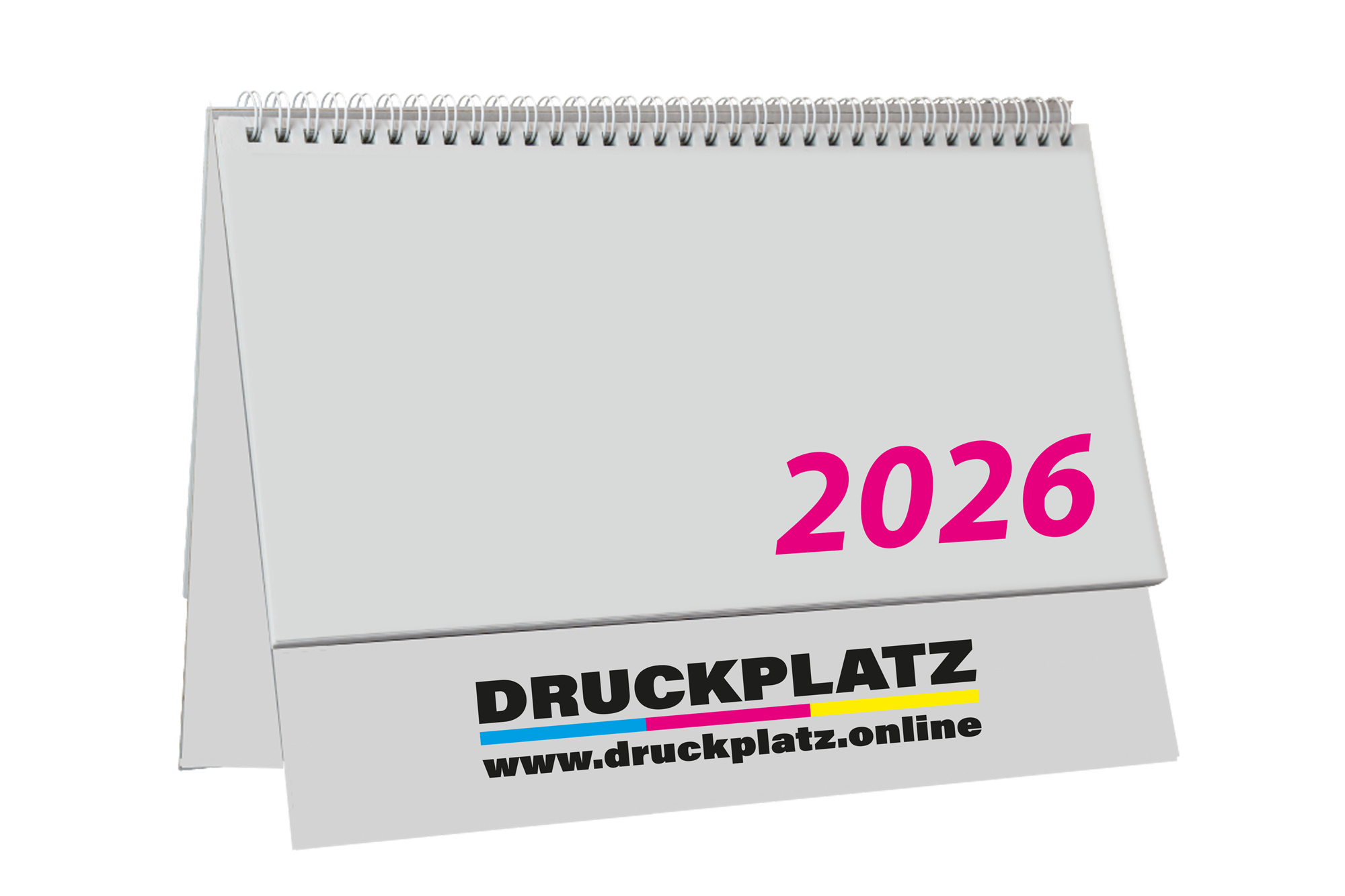 Tisch-/Stehkalender mit bedrucktem Standfuß