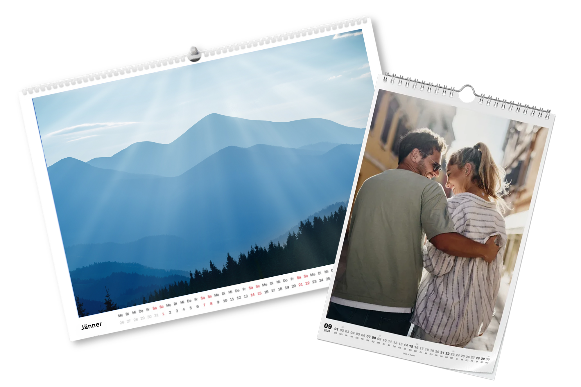 Wandkalender mit Daumenloch